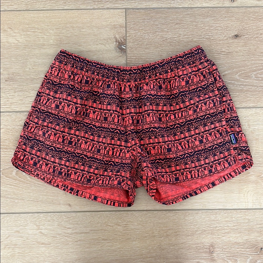 Patagonia barely baggies. Red and Navy Patterned Athletic Shorts